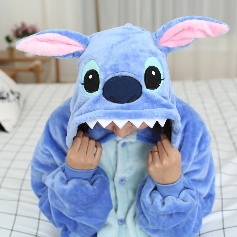 Unisex Adult Stitch Onesie Pajamas, Mens and Womens