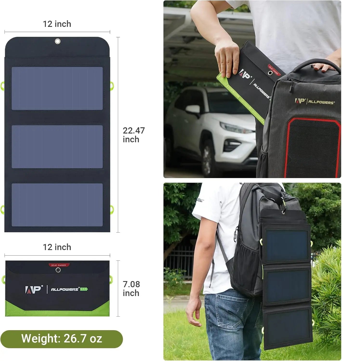Flexible Foldable Solar Panel 5V 10V High Efficience Solar Battery Charger 21W Solar Phone Charger