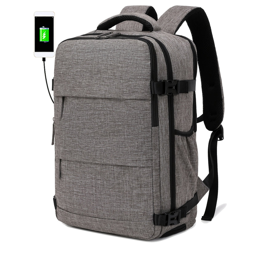 USB Powered Travel Bag with Shoe Compartment