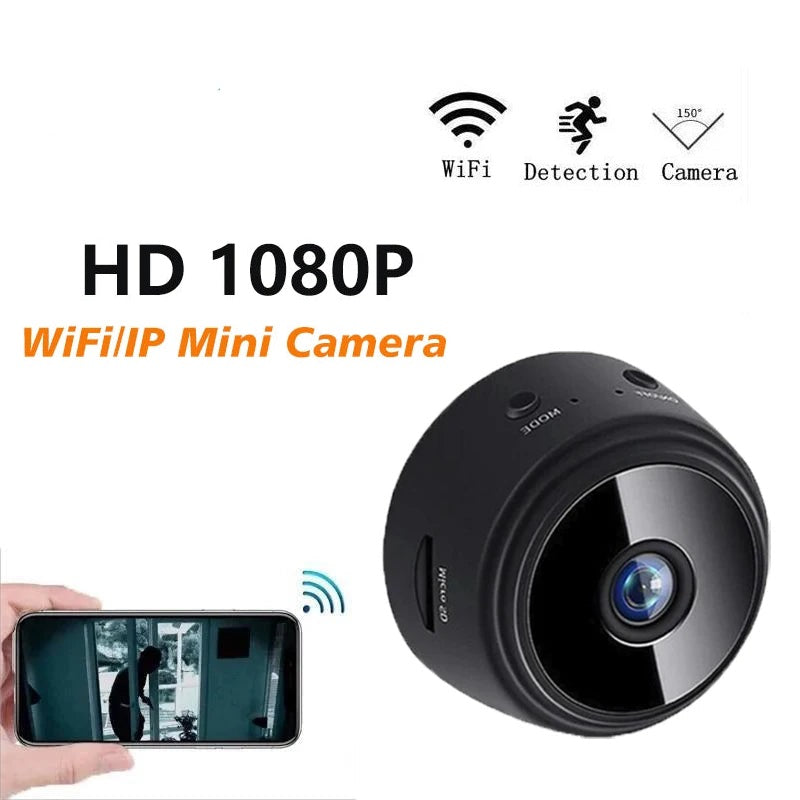 Cámara de seguridad inalámbrica WiFi A9 Mini 1080P HD: monitoreo remoto inteligente, visión nocturna y videovigilancia inteligente para la protección del hogar y la oficina