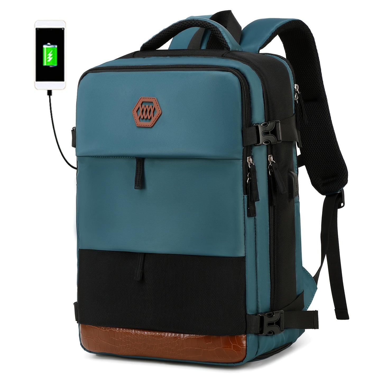 USB Powered Travel Bag with Shoe Compartment