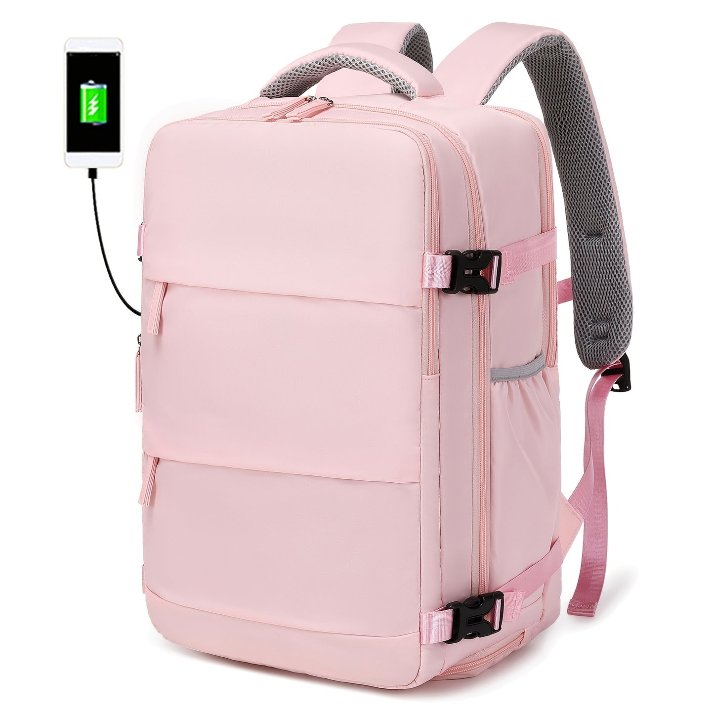 USB Powered Travel Bag with Shoe Compartment