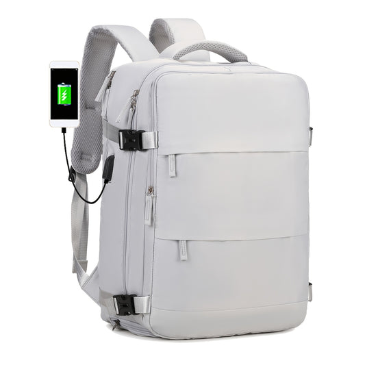 USB Powered Travel Bag with Shoe Compartment