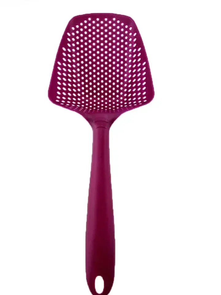 1PC Spoon Filter Cooking Shovel Strainer Scoop Nylon Spoon Kitchen Accessories Nylon Strainer Scoop Colander Leaking Shovel Tool