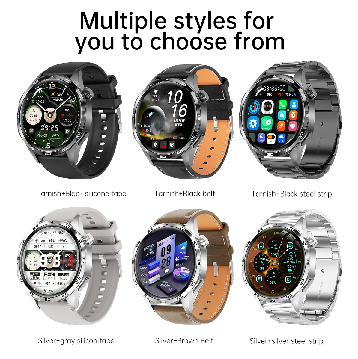 🔥 Ultimate Smart Watch 2025 ⌚ AMOLED HD Display | Bluetooth Calling | GPS Tracking | NFC | Heart Rate Monitor | Compass 🚀