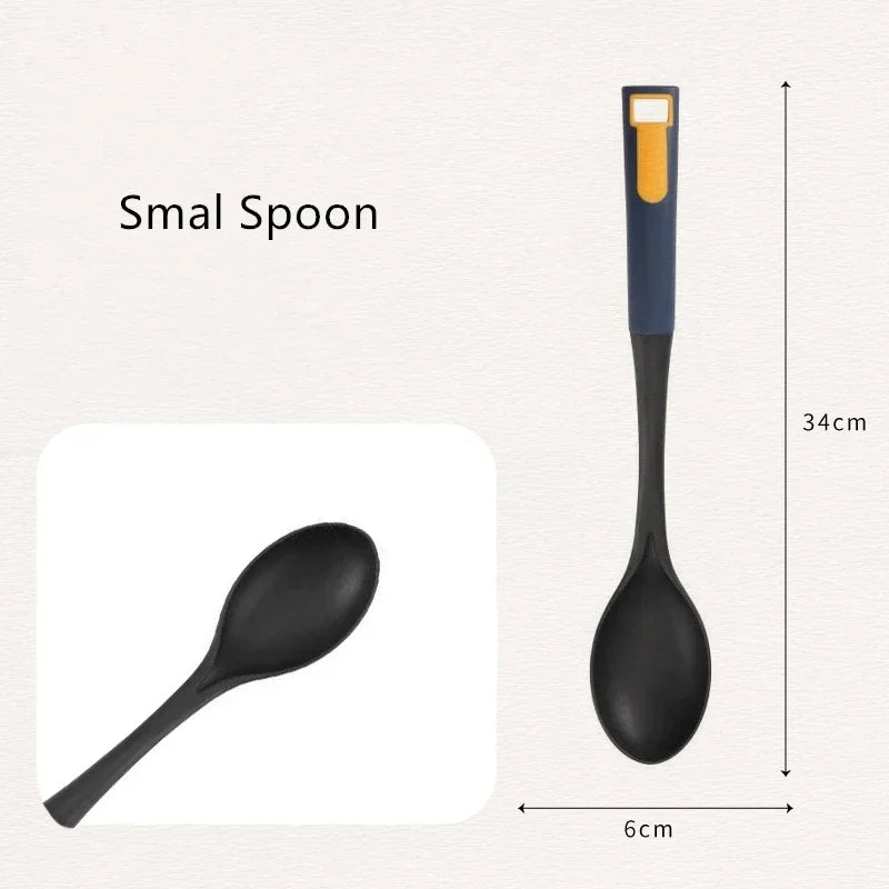 11 Styles Food Grade Nylon Cooking Tools Home Soup Spoon Frying Shovel Colander Long Handle Egg Beater Meat Fork Kitchen Utensil