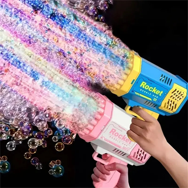 🌟 40-Hole Rocket Launcher Bubble Gun 🌟