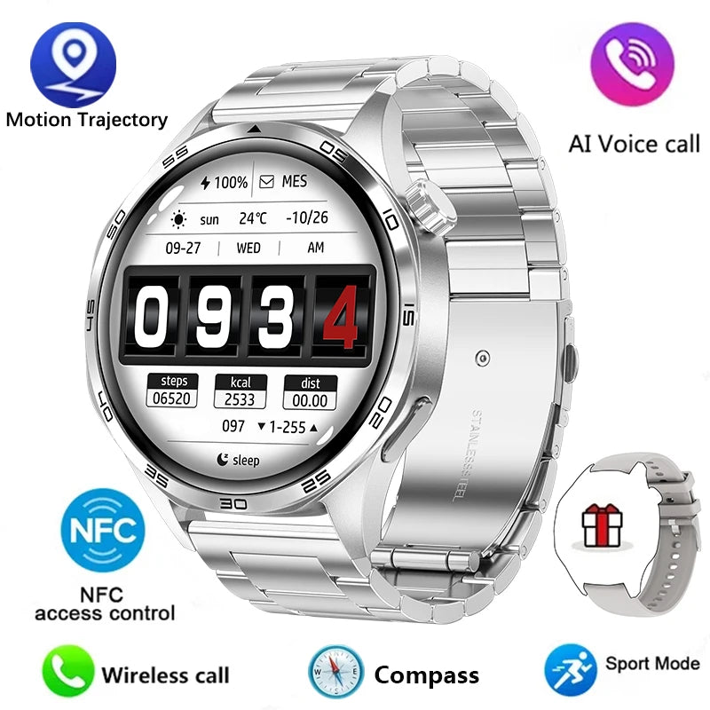 🔥 Ultimate Smart Watch 2025 ⌚ AMOLED HD Display | Bluetooth Calling | GPS Tracking | NFC | Heart Rate Monitor | Compass 🚀