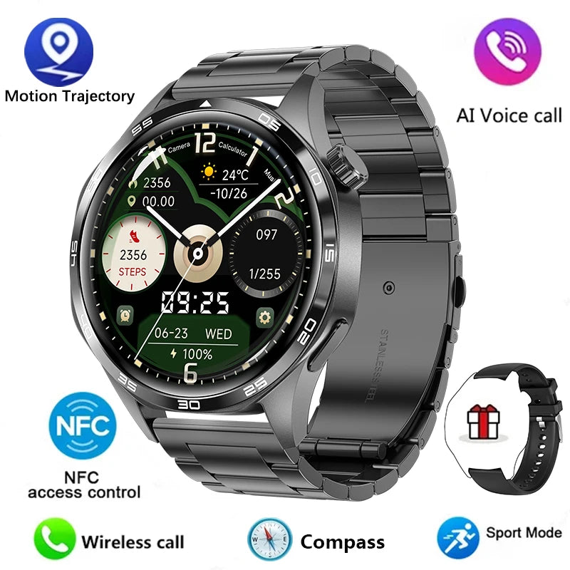 🔥 Ultimate Smart Watch 2025 ⌚ AMOLED HD Display | Bluetooth Calling | GPS Tracking | NFC | Heart Rate Monitor | Compass 🚀