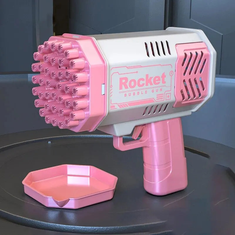 🌟 40-Hole Rocket Launcher Bubble Gun 🌟