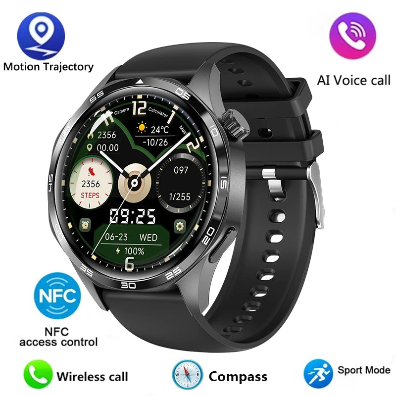 🔥 Ultimate Smart Watch 2025 ⌚ AMOLED HD Display | Bluetooth Calling | GPS Tracking | NFC | Heart Rate Monitor | Compass 🚀