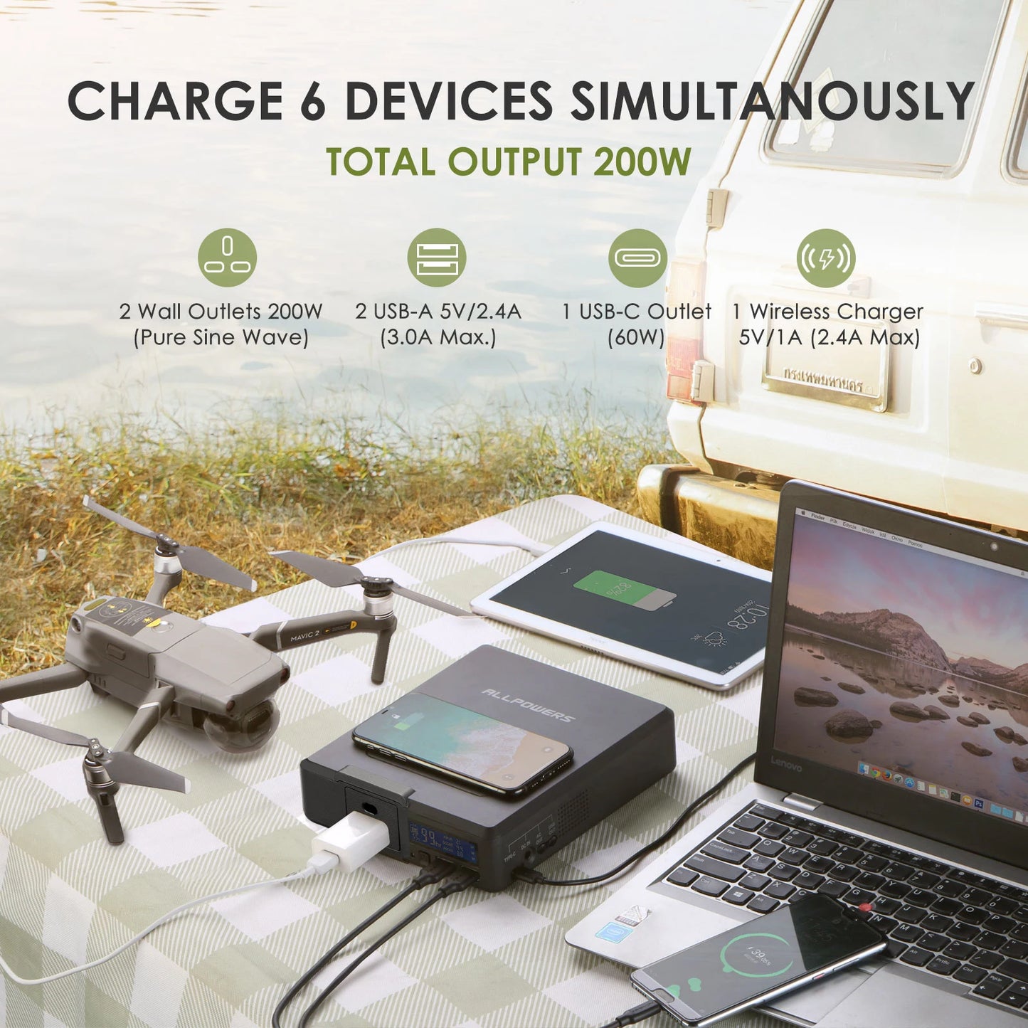 Portable Power Station S200 – 200W / 41600mAh