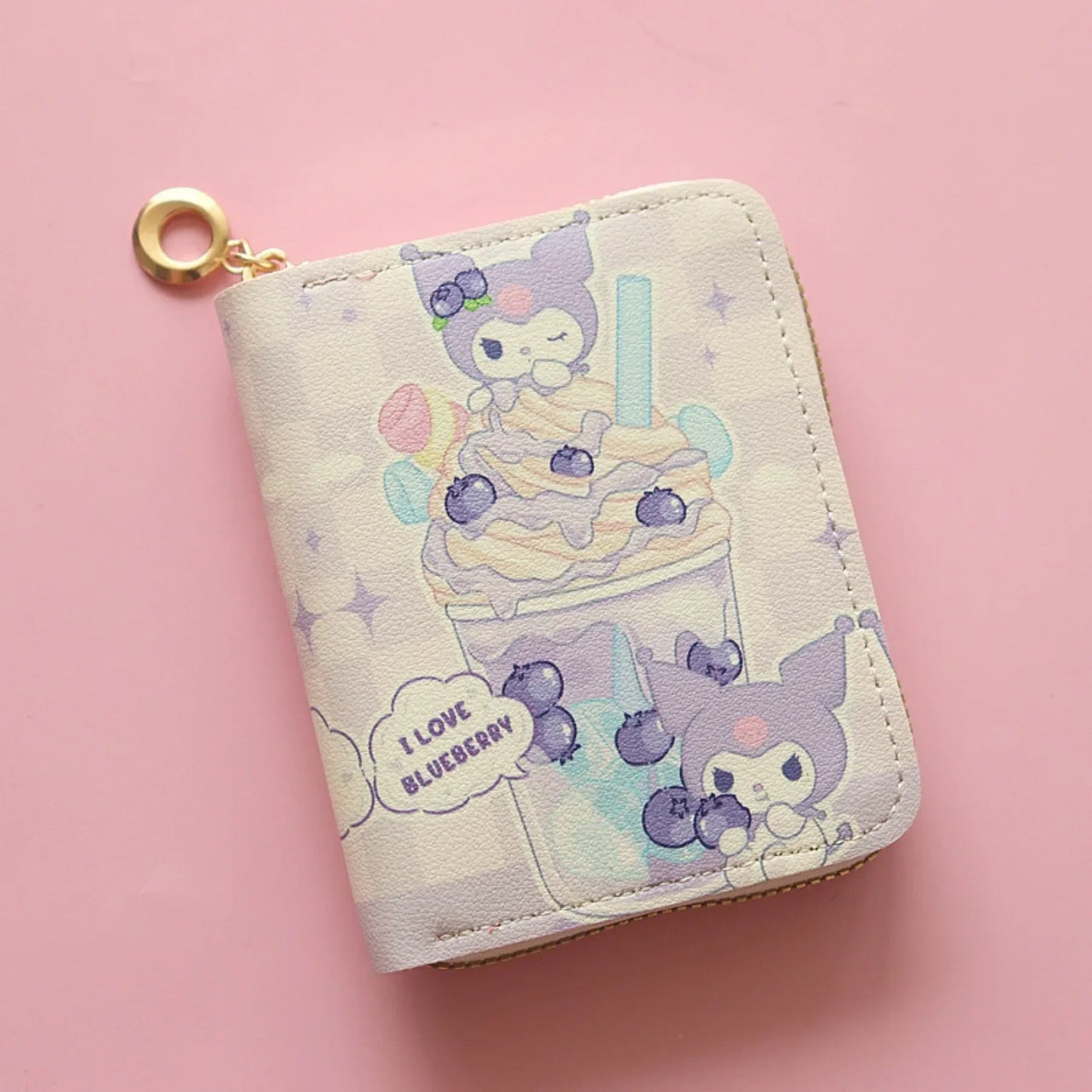 🎀 Cute Kawaii Sanrio Wallet – Stylish & Compact Short Zipper Purse | Card Holder | Fashionable & Lightweight | Perfect for Students & Everyday Use ✨