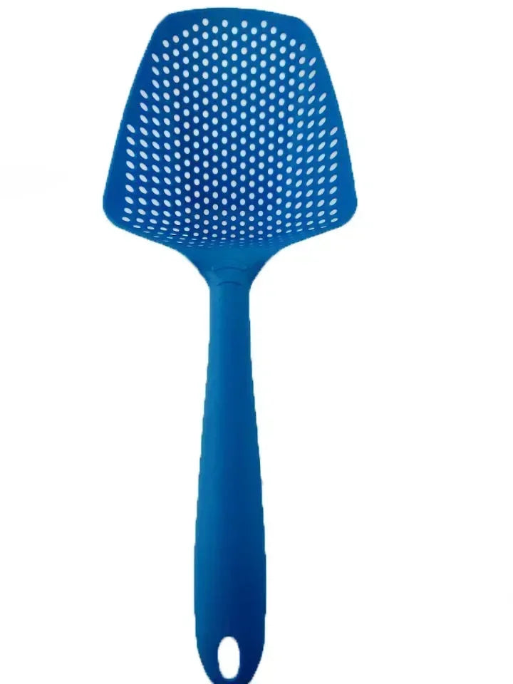 1PC Spoon Filter Cooking Shovel Strainer Scoop Nylon Spoon Kitchen Accessories Nylon Strainer Scoop Colander Leaking Shovel Tool