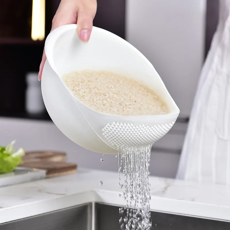 Rice Washing Filter Strainer Basket Colander Sieve Fruit Vegetable Bowl Drainer Cleaning Tools Home Kitchen Kit Kitchen Tools