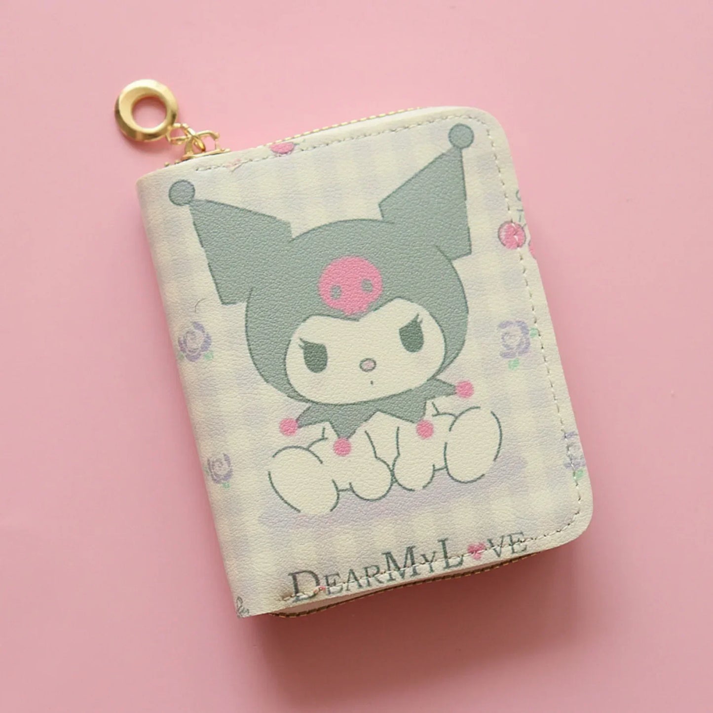 🎀 Cute Kawaii Sanrio Wallet – Stylish & Compact Short Zipper Purse | Card Holder | Fashionable & Lightweight | Perfect for Students & Everyday Use ✨