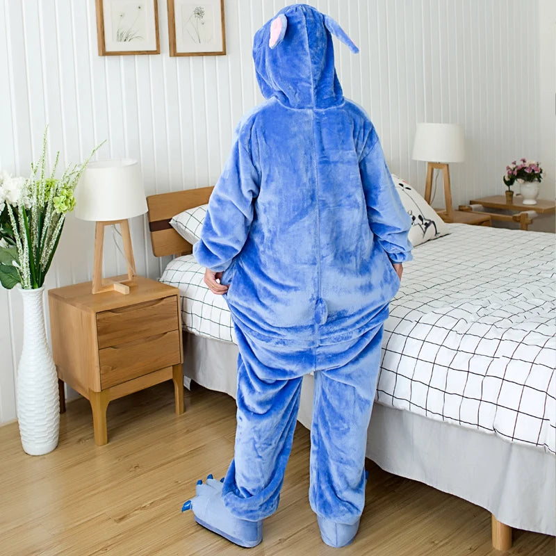 Unisex Adult Stitch Onesie Pajamas, Mens and  Womens