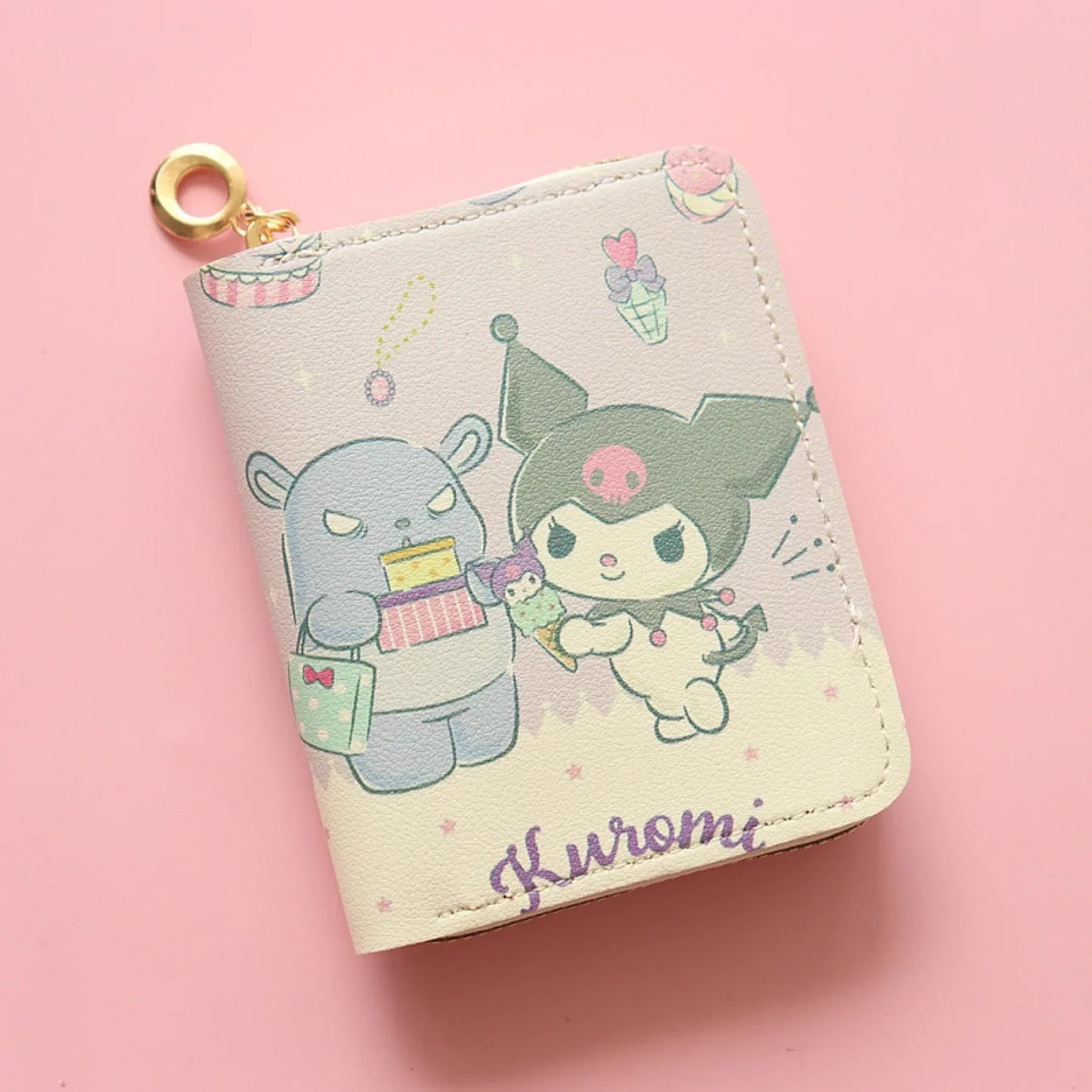 🎀 Cute Kawaii Sanrio Wallet – Stylish & Compact Short Zipper Purse | Card Holder | Fashionable & Lightweight | Perfect for Students & Everyday Use ✨