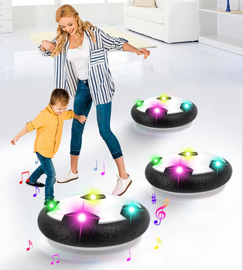 LED Hover Soccer Ball – Floating Air Football Toy with Lights & Music for Kids' Indoor & Outdoor Fun