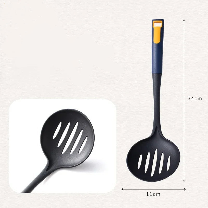 11 Styles Food Grade Nylon Cooking Tools Home Soup Spoon Frying Shovel Colander Long Handle Egg Beater Meat Fork Kitchen Utensil