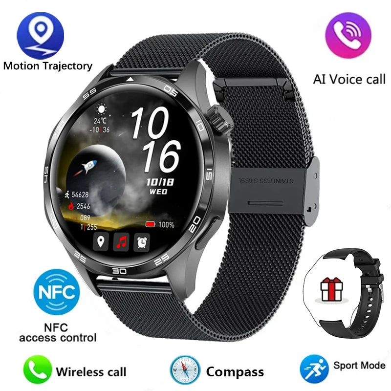 🔥 Ultimate Smart Watch 2025 ⌚ AMOLED HD Display | Bluetooth Calling | GPS Tracking | NFC | Heart Rate Monitor | Compass 🚀