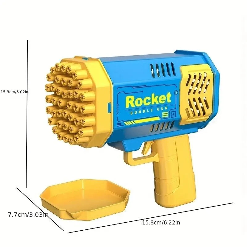 🌟 40-Hole Rocket Launcher Bubble Gun 🌟