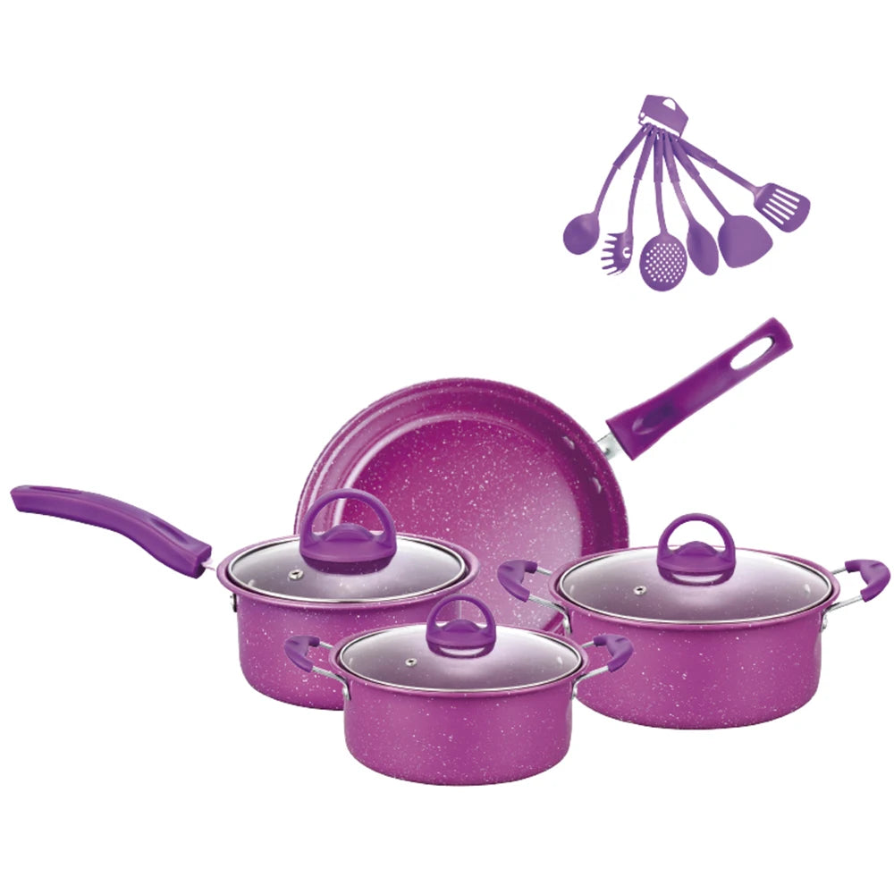 Non-Stick Pots And Pans Set 13-Piece Kitchen Utensil Set Kitchen Cookware Gifts for Friends and Family