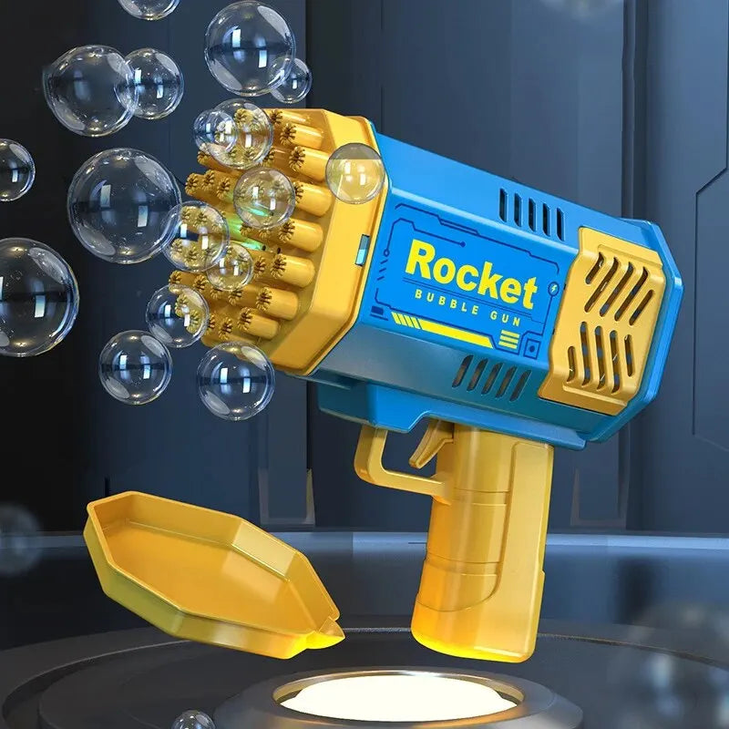 🌟 40-Hole Rocket Launcher Bubble Gun 🌟