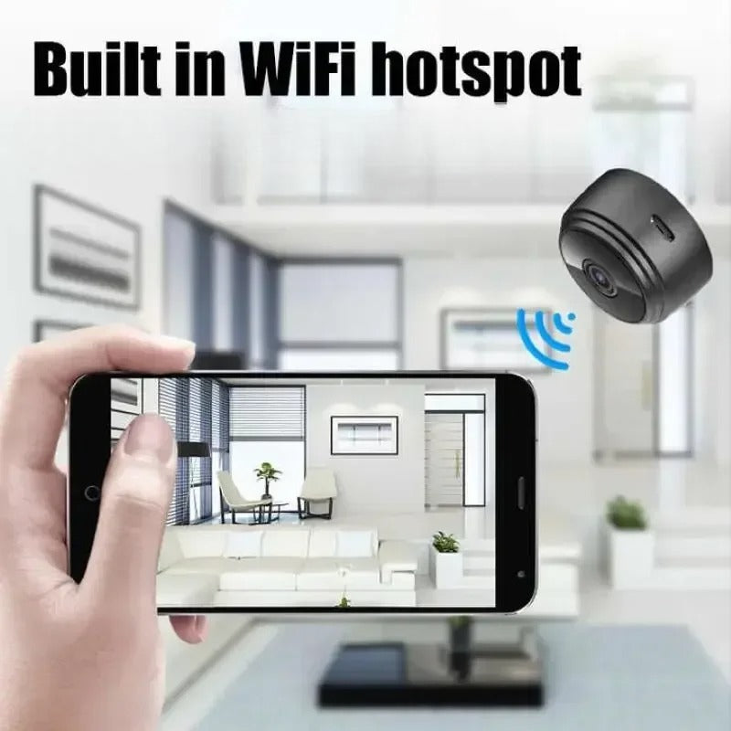 Cámara de seguridad inalámbrica WiFi A9 Mini 1080P HD: monitoreo remoto inteligente, visión nocturna y videovigilancia inteligente para la protección del hogar y la oficina