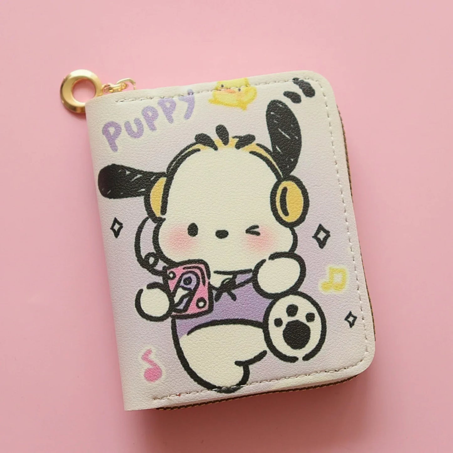 🎀 Cute Kawaii Sanrio Wallet – Stylish & Compact Short Zipper Purse | Card Holder | Fashionable & Lightweight | Perfect for Students & Everyday Use ✨