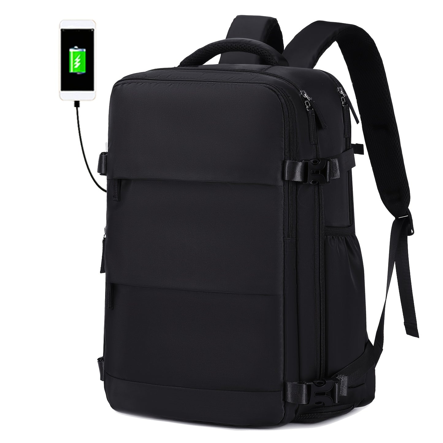 USB Powered Travel Bag with Shoe Compartment